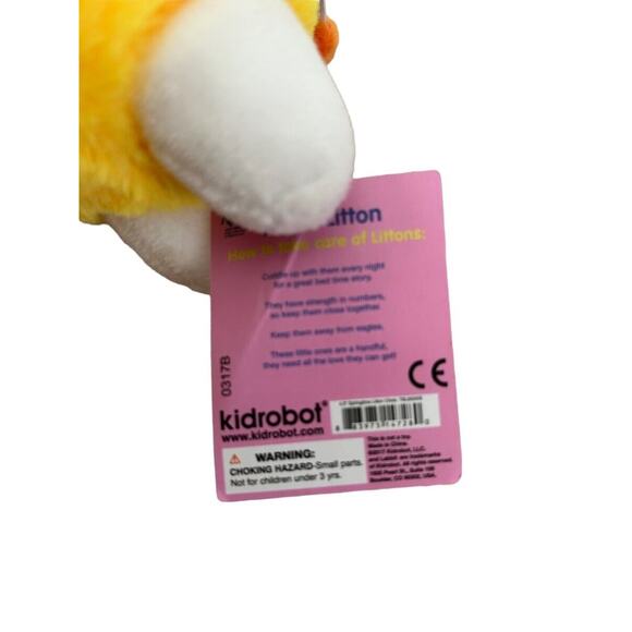 Kidrobot Kozik Plush Litton Yellow White Bunny Chicken Bird Rare Loot Crate - Picture 6 of 7